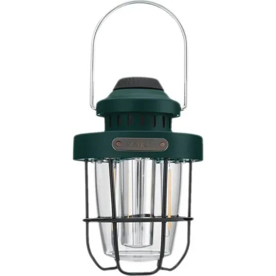 V-TAC Lampada LED Lanterna 5W Verde Ricaricabile USB C