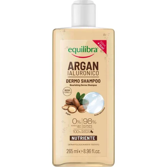 Equilibra Shampoo Idratante Argan e Acido Ialuronico 265 ml