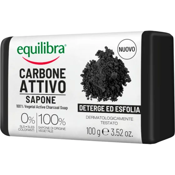 Equilibra® Sapone Detox al Carbone Attivo 100 g
