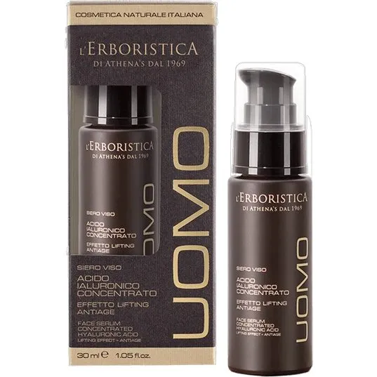 L'Erboristica Uomo Siero Viso all'Acido Ialuronico 30 ml