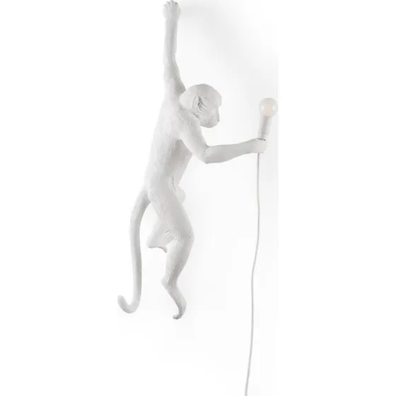 Seletti Monkey Lamp Applique da Parete Bianca - Design Marcantonio