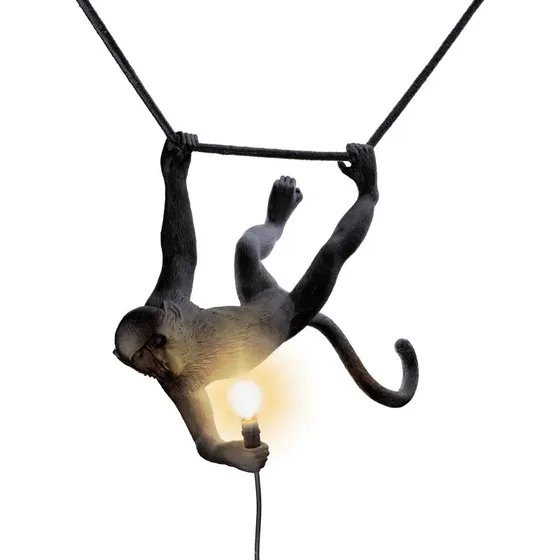 Seletti Monkey Lampada da Sospensione Esterno Black