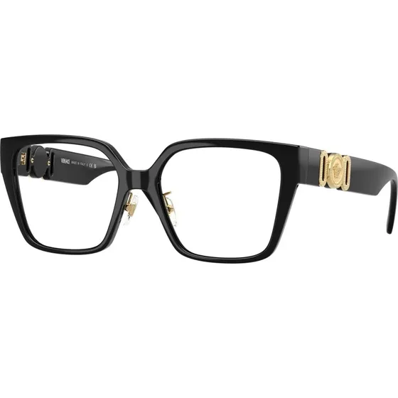 Versace Donna VE3371D Montatura Occhiali da Vista Nera Squadrata