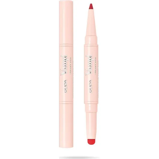 Pupa Vamp! Creamy Duo Rossetto e Matita Labbra - 010 True Red