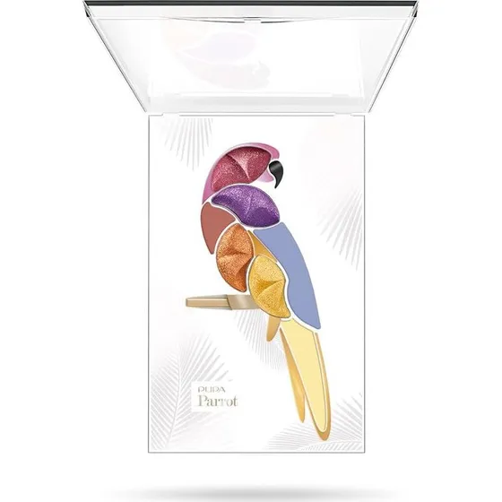 Pupa Palette Parrot 001 Samba: 4 Ombretti Compatti e 3 in Crema