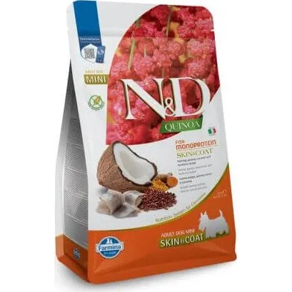N&D Adult Mini Skin & Coat Aringa e Quinoa 2,5 kg