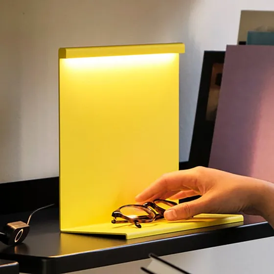 HAY LBM Lampada da Tavolo LED con Dimmer, Giallo