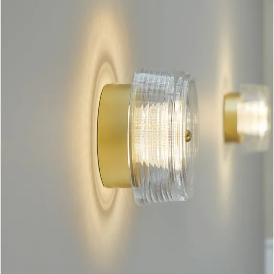 Applique Glow Loom Design Oro Opaco con Paralume in Acrilico