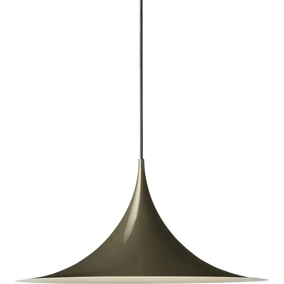 Gubi Lampada a sospensione Semi, Ø 47 cm, Marrone Cacao Lucido