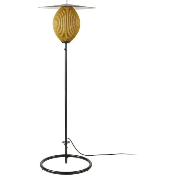 Gubi Lampada da terra esterna Satellite IP65 Nero/Oro Senape