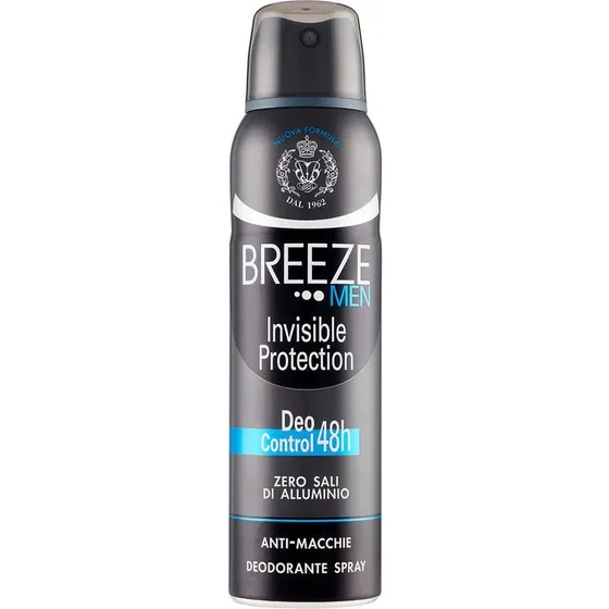 Breeze Deodorante Spray Uomo Invisible 48H 150 ml
