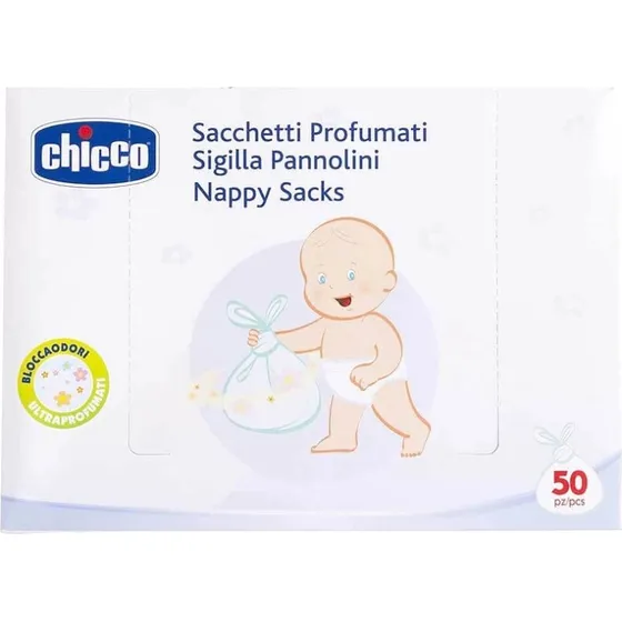 Chicco Sacchetti Profumati Sigilla Pannolini, 50 Pezzi