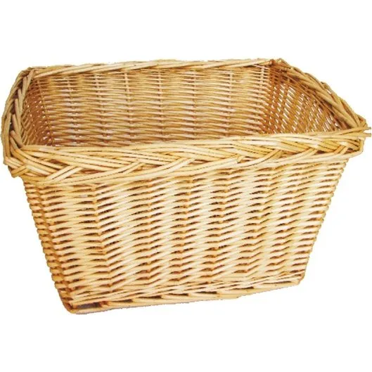 MV-TEK Cestino Rettangolare in Vimini Naturale 35x20x20cm