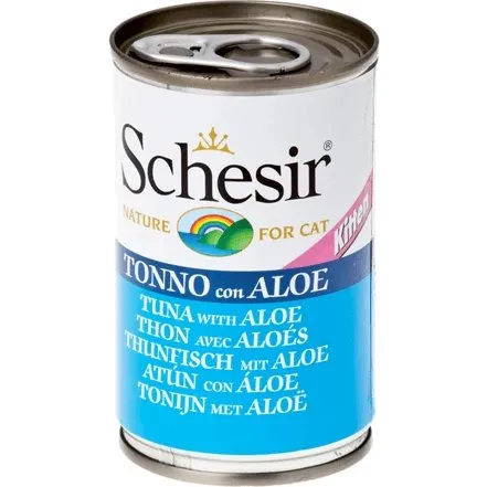 Schesir Kitten Tonnetto con Aloe - Alimento Umido Completo 140g