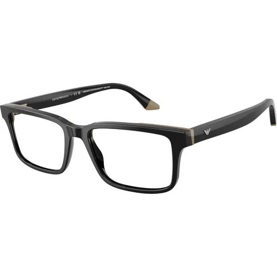 Emporio Armani EA3269 6313 Montatura da Vista Quadrata in Acetato Nero