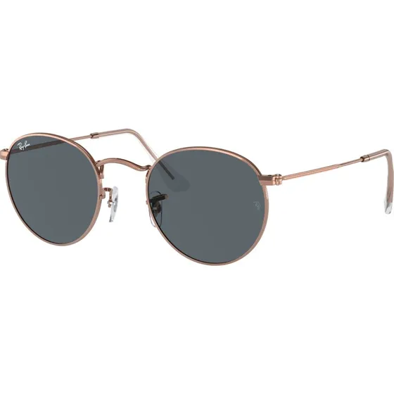 Ray-Ban RB3447 Round Metal 9202R5 Occhiali da Sole Oro e Blu