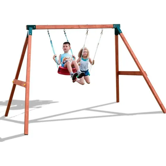 Fungoo FLY 2.0 Altalena in Legno con 2 Seggiolini