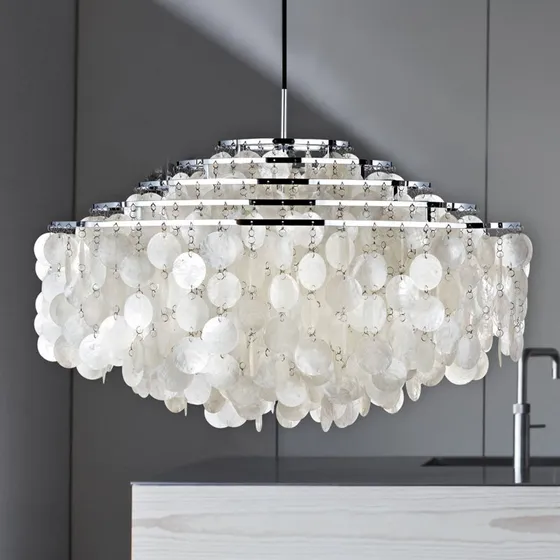 Lampada a sospensione VERPAN Fun 11DM, Cromo e Madreperla