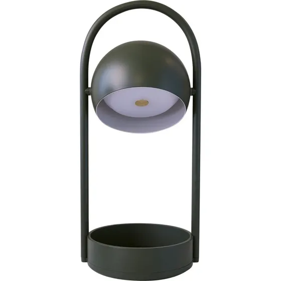 FRANDSEN Lampada LED da tavolo ricaricabile Ball Portable, Verde Oliva