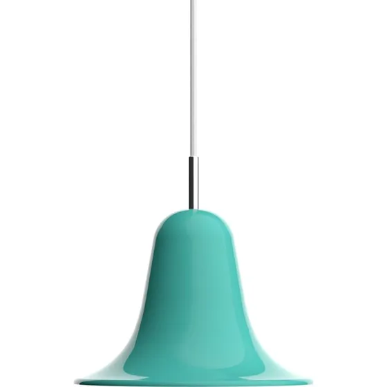 Lampada a sospensione Verpan Pantop blu-verde chiaro Ø 23 cm