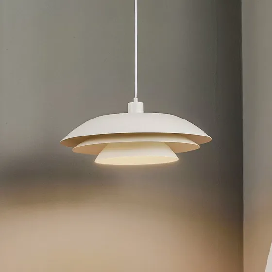 Dyberg Larsen DL45 Lampada a Sospensione in Metallo Bianco