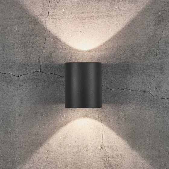 Nordlux Applique da esterni LED Canto 2, nera, 10 cm