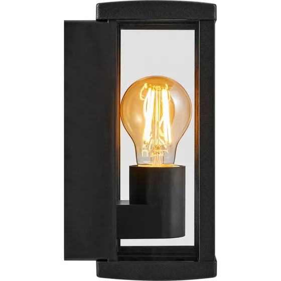 Nordlux Applique da Esterno Luchy Black - Lanterna in Metallo e Vetro