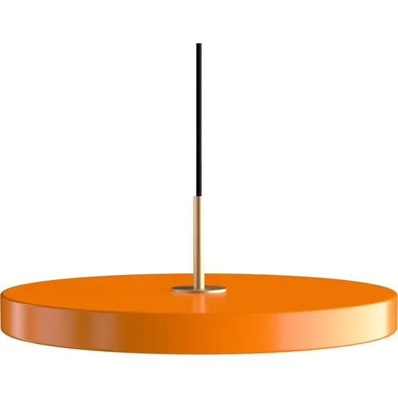 Lampada a sospensione UMAGE Asteria Medium, Arancione/Ottone, Ø 43 cm