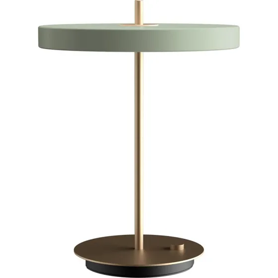 UMAGE Lampada da tavolo LED Asteria Table, Verde Chiaro e Ottone