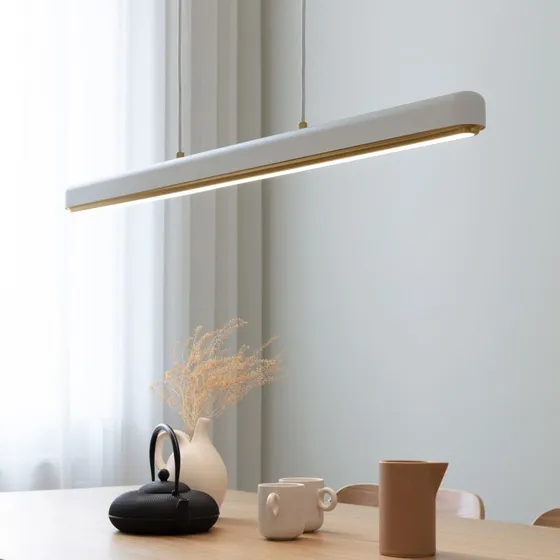 UMAGE Lampada a Sospensione Hazel Branch, Bianco/Ottone, 100 cm