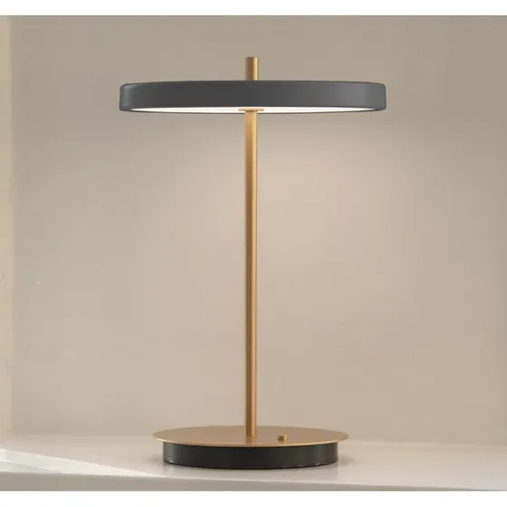 Lampada da tavolo LED UMAGE Asteria Move Antracite/Ottone 31 cm