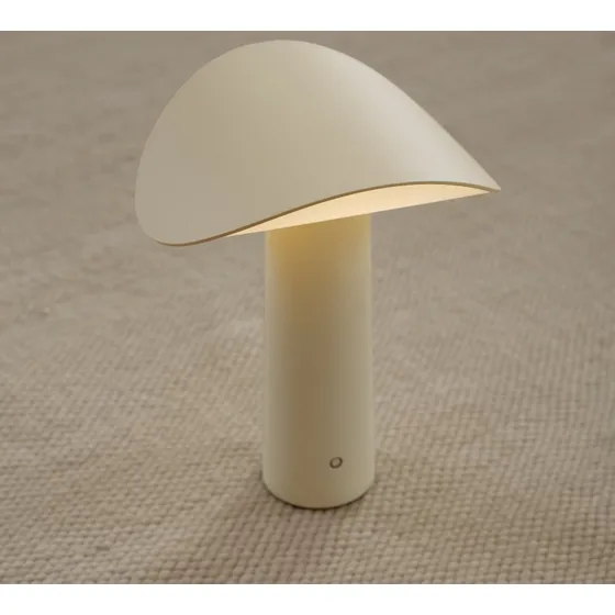 GEJST Lampada da Tavolo LED Lium Giallo Chiaro Ricaricabile USB