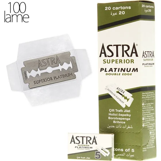 Astra Lame da Barba Superior Platinum 100pz