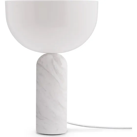 New Works Kizu Small Lampada da Tavolo in Marmo Bianco