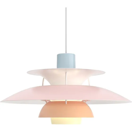 Louis Poulsen Lampada a sospensione PH 5 500 Pastels Blu/Rosa/Pesca