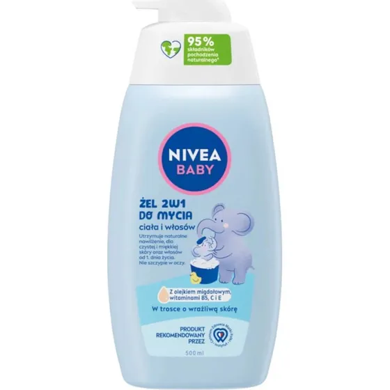Nivea Baby Shampoo e Gel Doccia 2 in 1, 500 ml