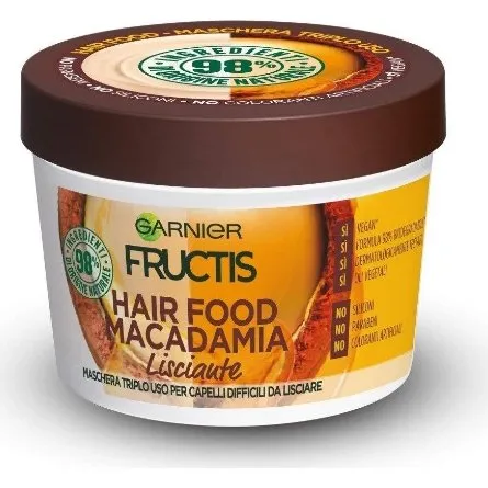 Garnier Fructis Hair Food Macadamia Maschera 3in1 390ml