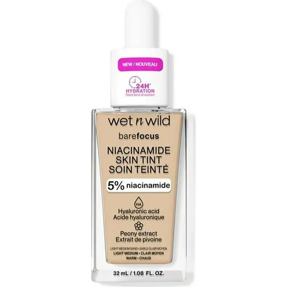 Wet n Wild Bare Focus Niacinamide Skin Tint Sabbia Chiara Media