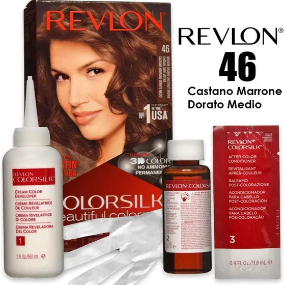 Revlon Colorsilk 46 Castano Medio Dorato - Senza Ammoniaca