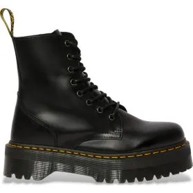 Dr. Martens Jadon Smooth - Stivali Platform in Pelle Nera