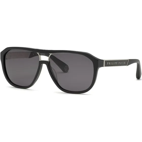 Philipp Plein Occhiali da Sole SPP118M Pilot Nero Grigio