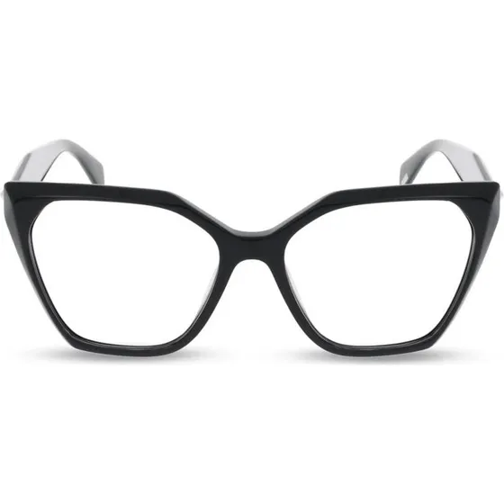 Police VPLR18 Occhiali da Vista Geometrici in Acetato Nero