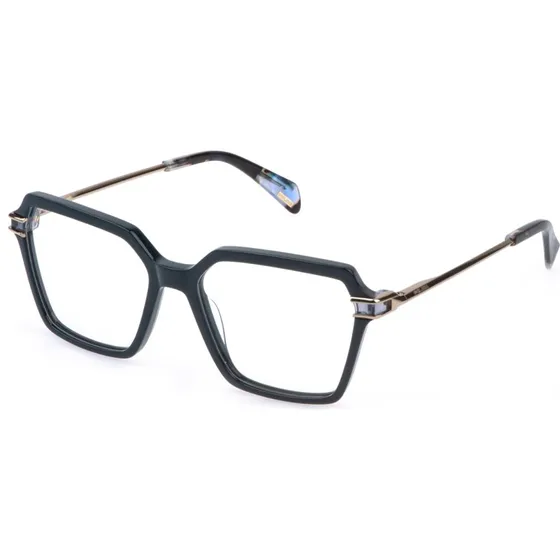 Police VPLR15 ZEPHYR 1 06WT Occhiali da Vista Donna Verde Squadrati