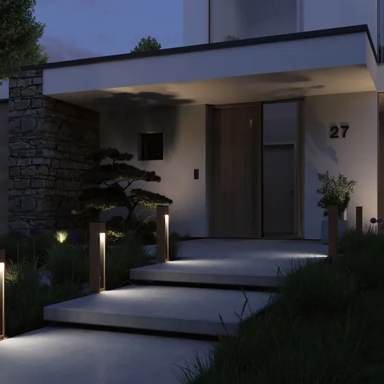 Paulmann Trabia Lampada da Giardino H60 in Legno e Metallo