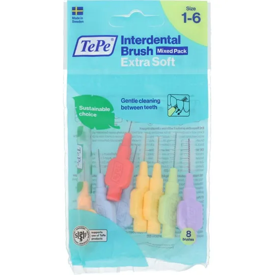 TePe Extra Soft Spazzola Interdentale Mix 8 pz