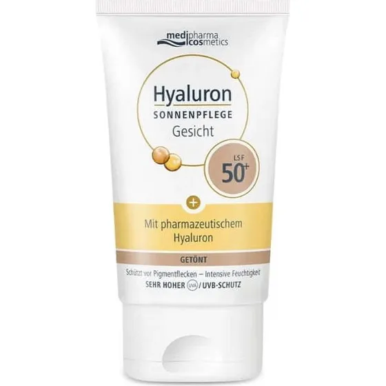 Medipharma Trattamento Solare Viso Hyaluron Colorato SPF 50+ 50ml