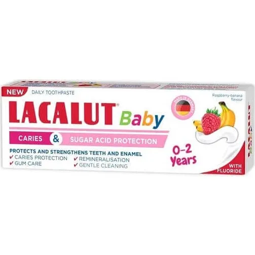 Lacalut Dentifricio Baby 0-2 Anni - Gusto Lampone, 55 ml