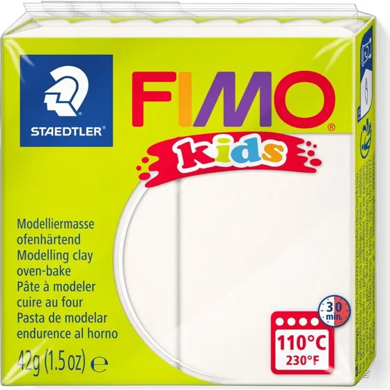 FIMO Kids Argilla Bianca 42g Induribile al Forno