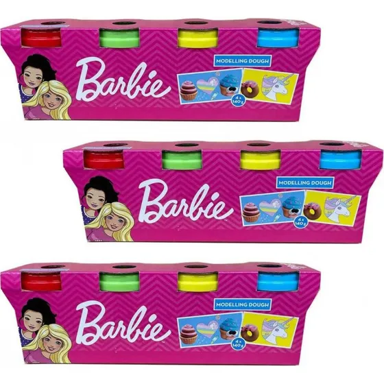 Barbie Pasta Modellabile 4 Vasetti 140g