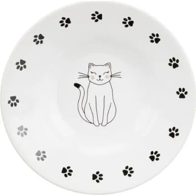 Trixie Ciotola Ceramica Basso 0,2 L Bianco